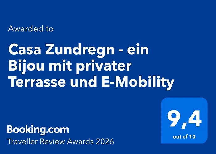 Appartement Casa Zundregn - Ein Bijou Mit Privater Terrasse Und E-mobility Savognin